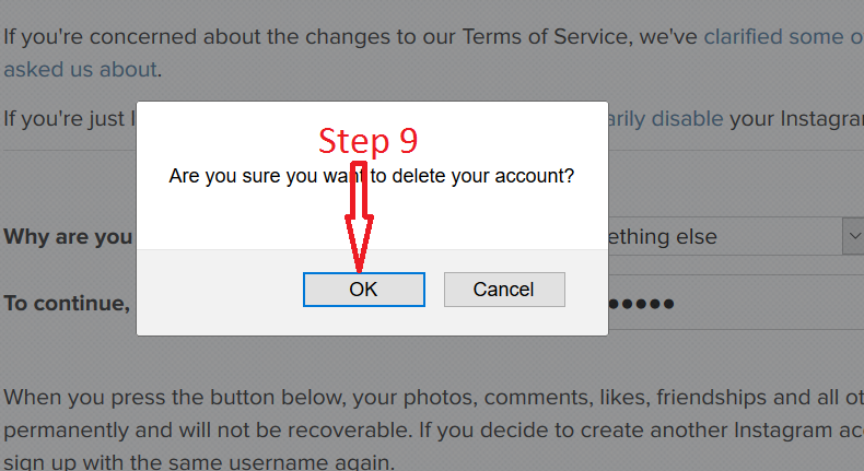Delete instagram account permanently-7