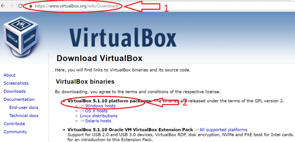 Download Virtualbox